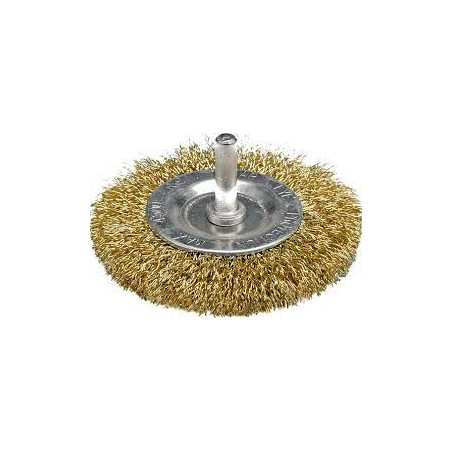 SZCZOTKA   TARCZ.TRZP. 75mm DRUT KARB.W